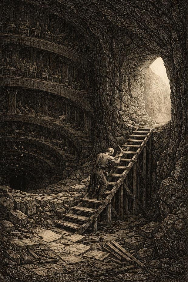 Лестница из башни