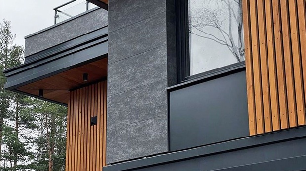 Керамогранит на фасаде из газобетона: можно ли клеить