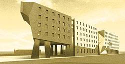 Офисное здание г. Щербинка. Общий вид. Архитектор Евмененко Дмитрий.