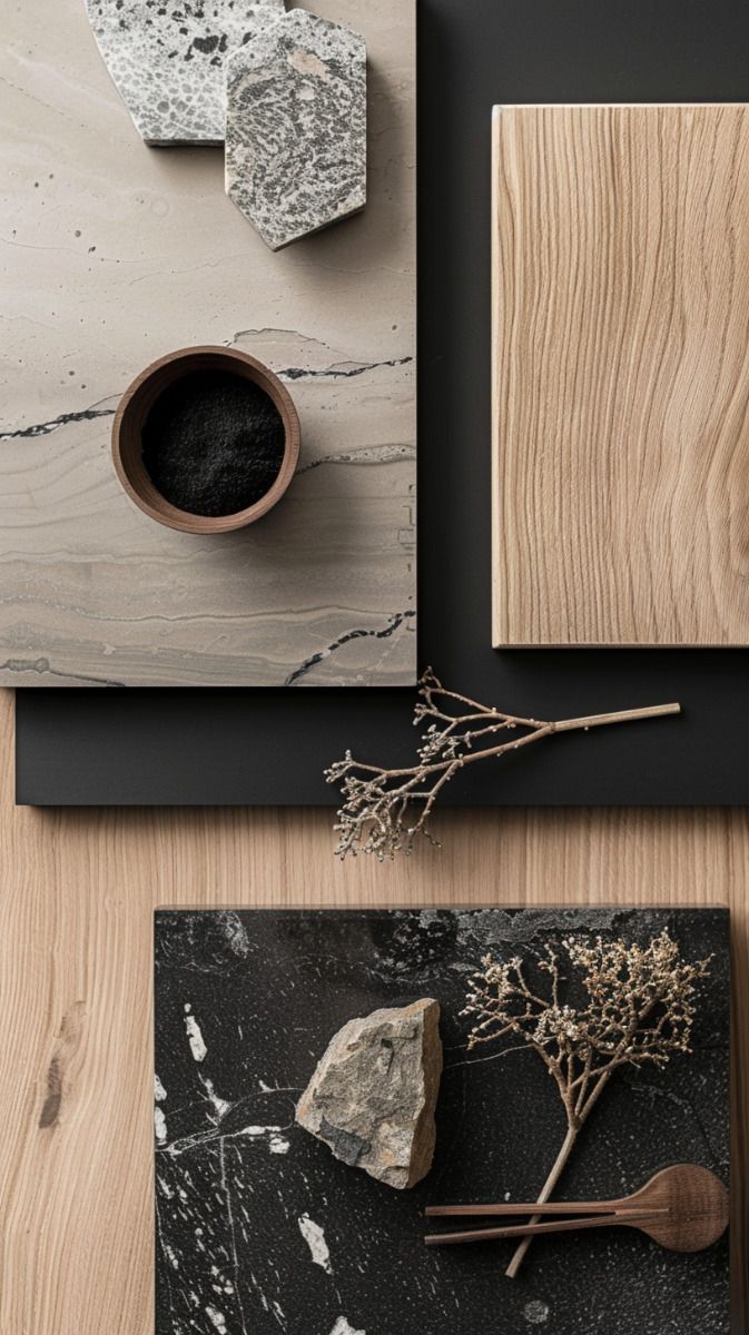 Коллеция материалов для дизайна в теплых тонах №108