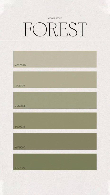 Тематическое цветовое сочетание - лес №131