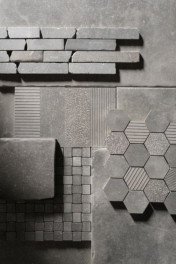 Варианты фактур и оттенков серой плитки под бетон №142