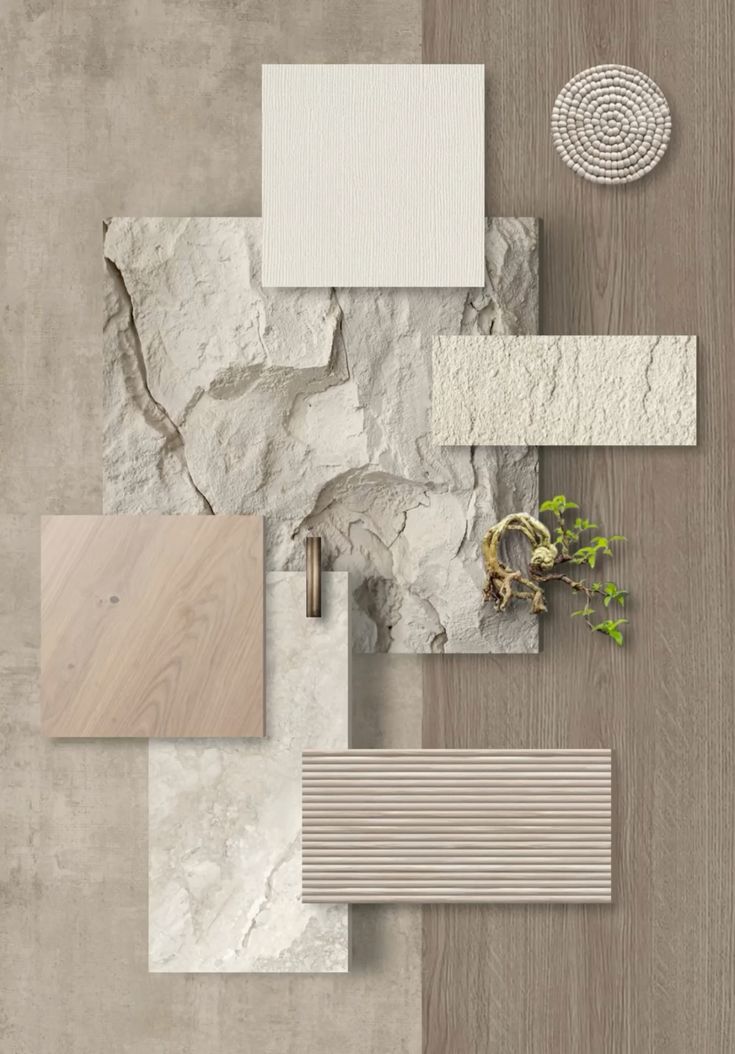 Вариант сочетания фасадных материалов для современного дизайна №71