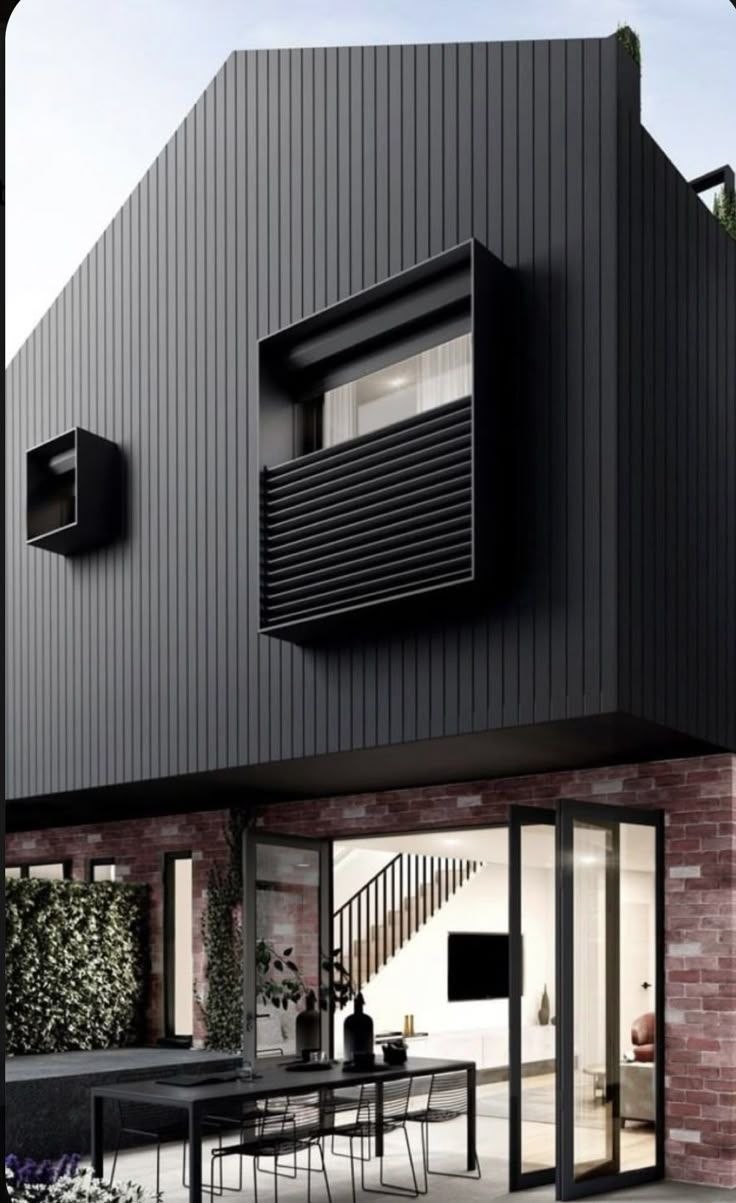 Фасад для любителей смелой экстравагантной загородной архитектуры