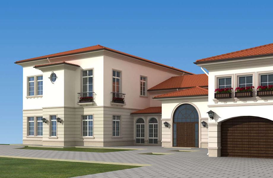 дизайн фасада в средиземноморском стиле - миллениум парк