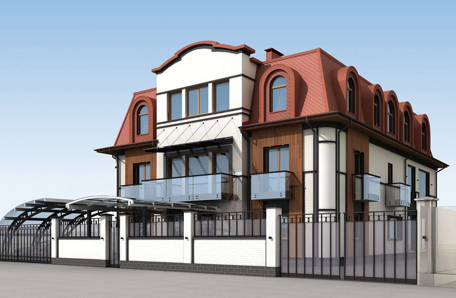 фасад дома в куркино