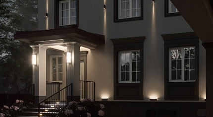 архитектурная подсветка фасадов