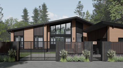 сделаем дизайн забора под стиль дома