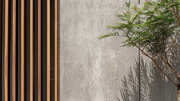 Бетон и дерево