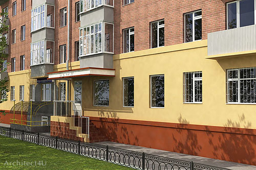 архитектурный проект входа в нежилое помещение