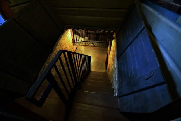 А это замечательный вход в подвал дома.