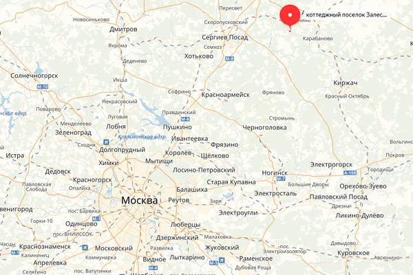 расположение дома