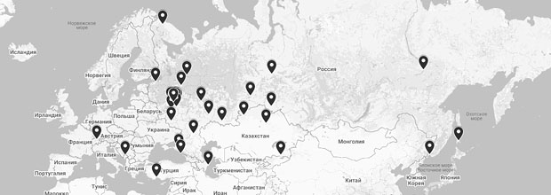 геолокации проектов architect4u