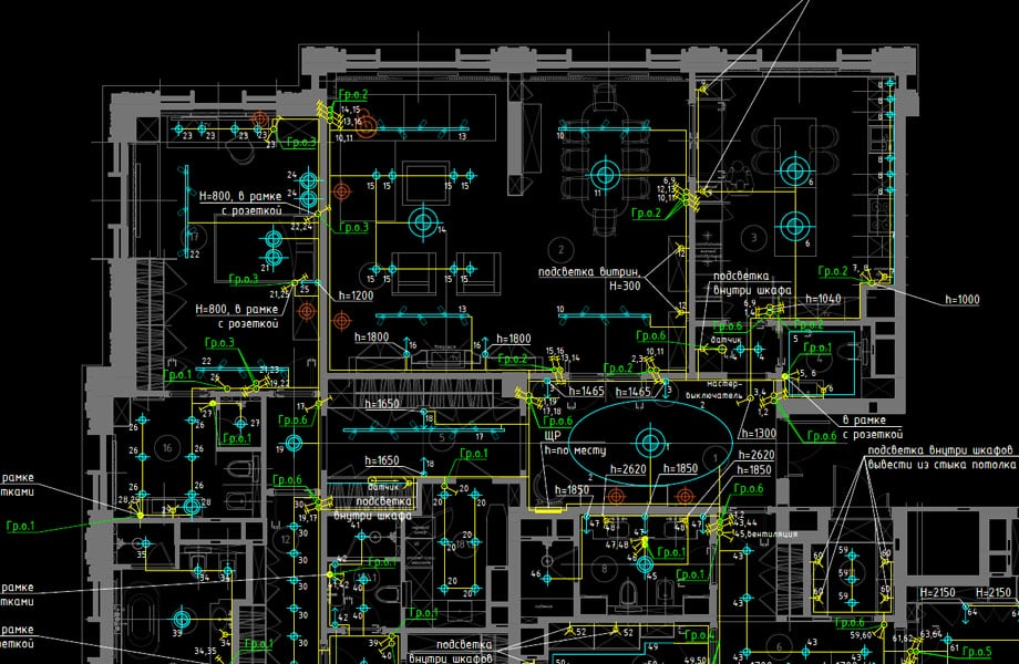 проектируем системы электроснабжения под ключ, изготовление рабочего проекта и монтаж