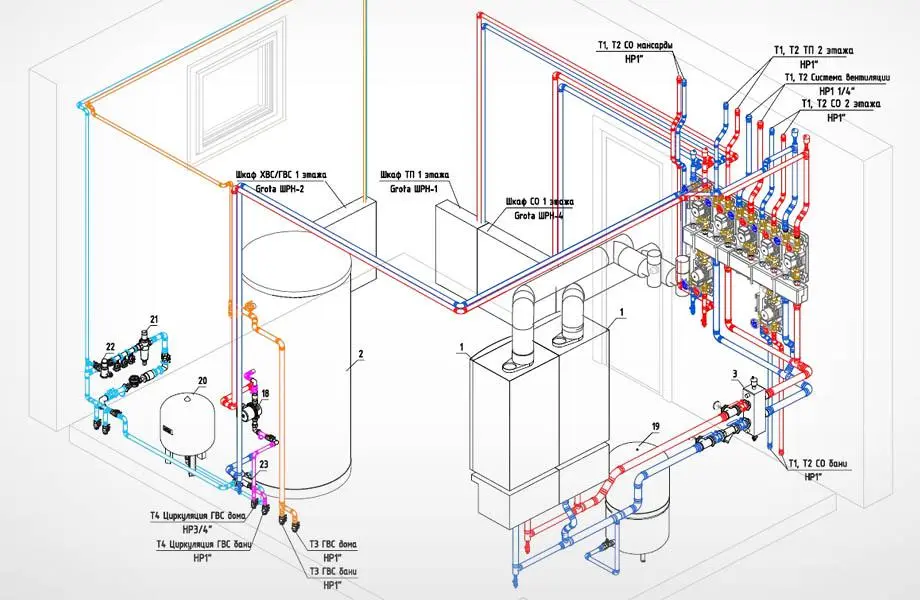 рабочий проект котельной (тепломеханического решения)