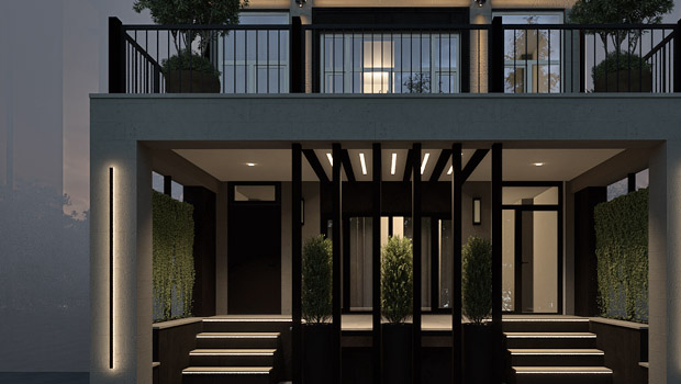 архитектурная подсветка фасадов