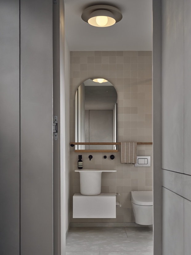 Интерьер детской ванной комнаты.