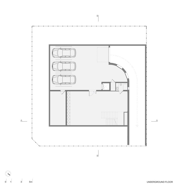 План подземного этажа.