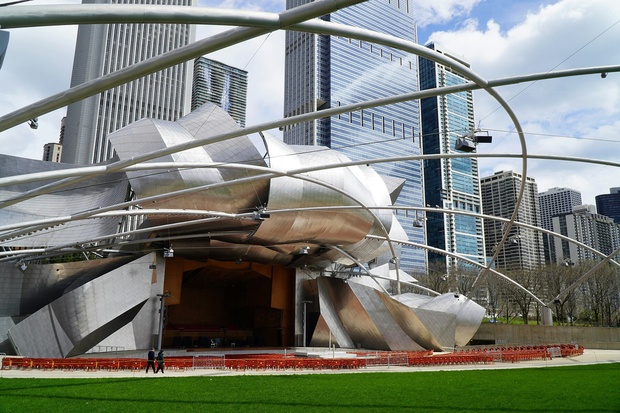Jay Pritzker Pavilion, Чикаго, США, 2004 г., | Изображение © Joel Durkee