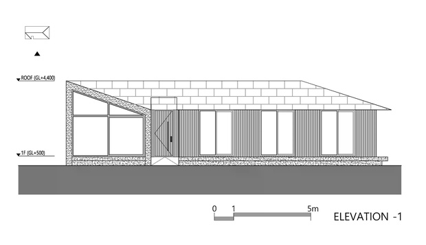 Чертеж главного фасада