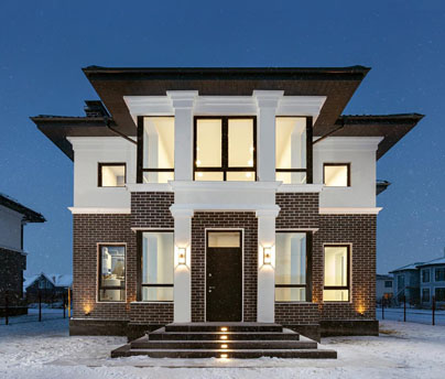 реализация дизайна фасадов дома 5