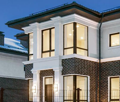 реализация дизайна фасадов дома 6