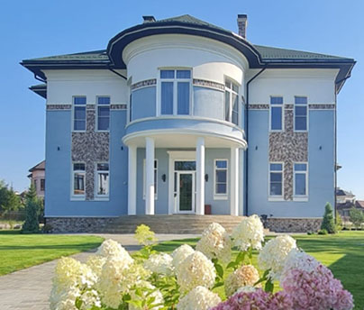 реализация дизайна фасадов дома 7