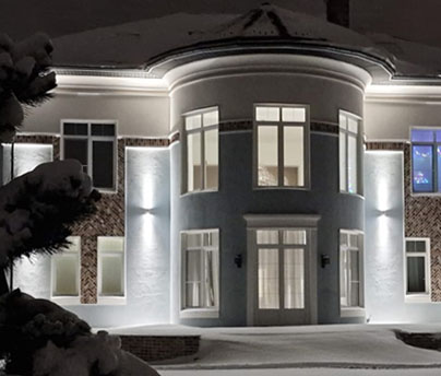 реализация дизайна фасадов дома 8