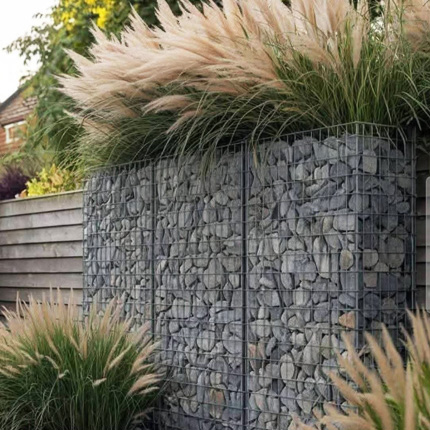 Заборы с использованием габионов